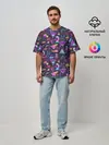 Мужская футболка оверсайз / Vaporwave art