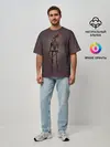 Мужская футболка оверсайз / Сиреноголовый Монстр Кровь