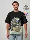 Мужская футболка оверсайз / Help!