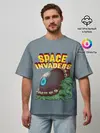 Мужская футболка оверсайз / Boss | Space Invaders | Old game (Z)