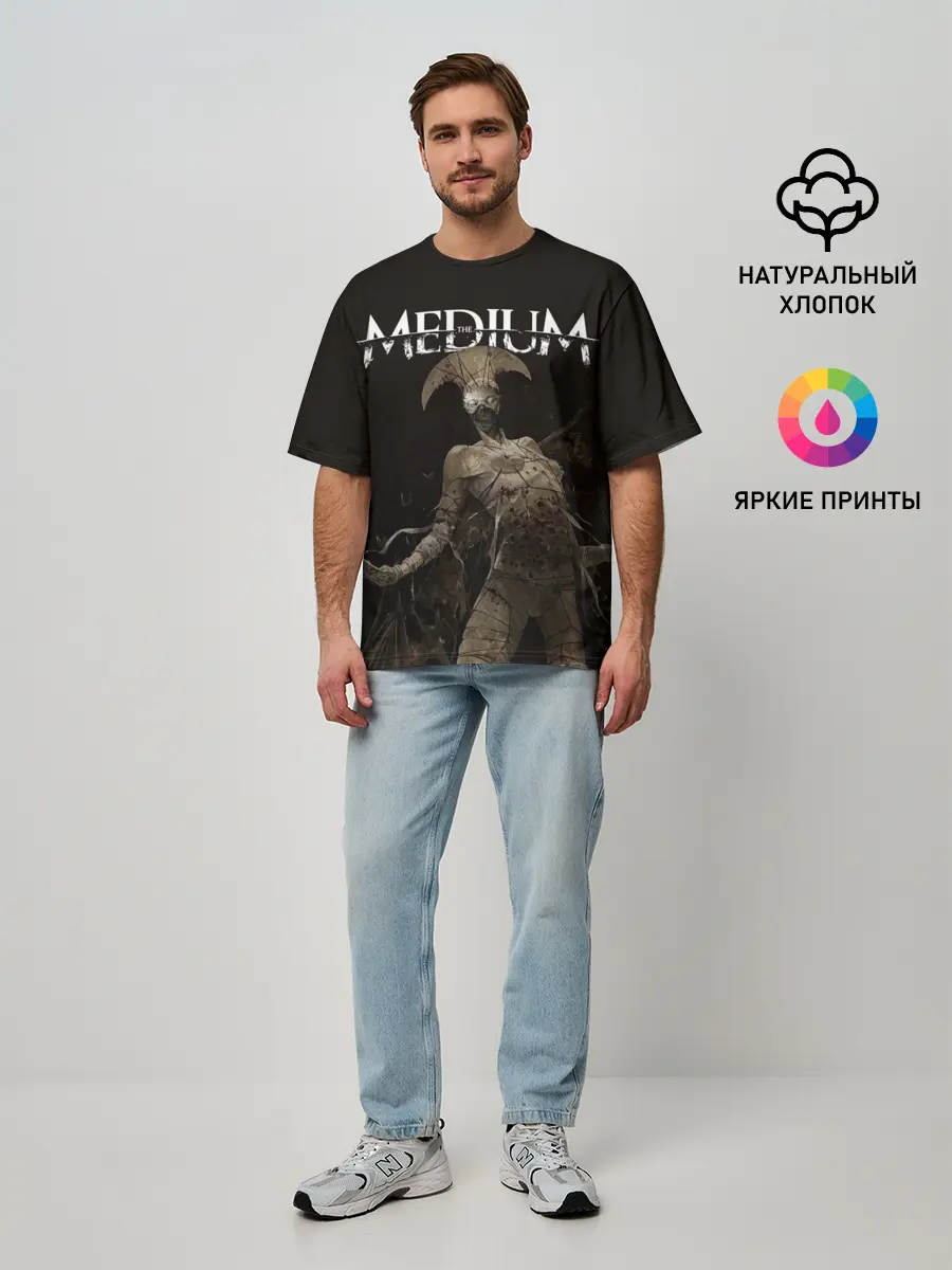 Мужская футболка оверсайз / The Medium Villain