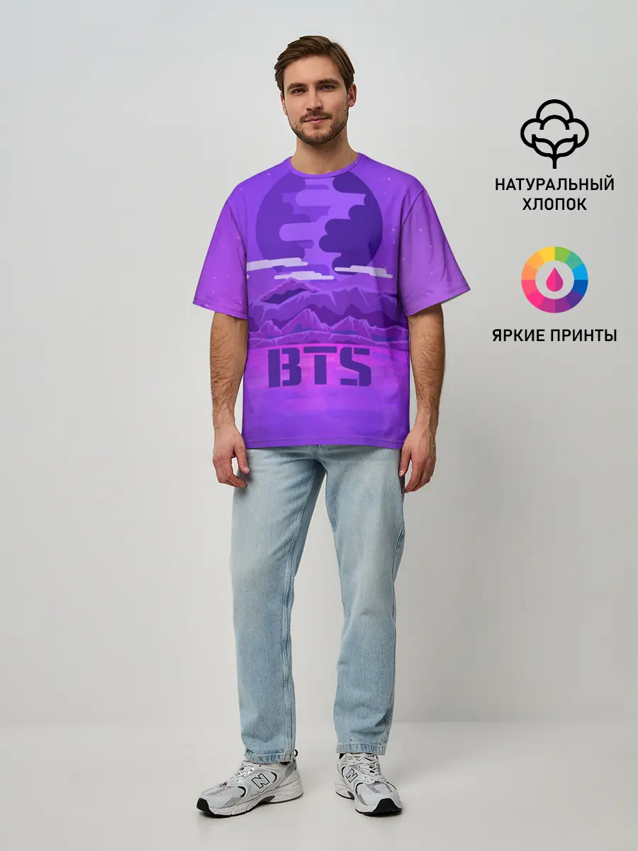 Мужская футболка оверсайз / BTS BAND