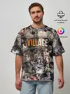Мужская футболка оверсайз / Dimitrescu stikers style 2