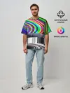 Мужская футболка оверсайз / Psyhodelic style
