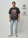 Мужская футболка оверсайз / Rainbow of war