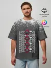Мужская футболка оверсайз / КТО КРЕСТ | ИГРА В КАЛЬМАРА
