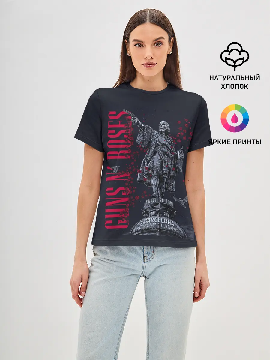 Женская базовая футболка / GUNS-N-ROSES