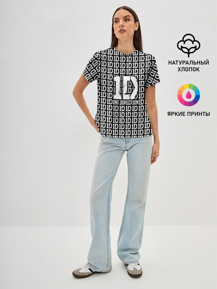Женская базовая футболка / One direction