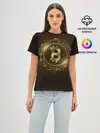 Женская базовая футболка / БИТКОИН | КРИПТОВАЛЮТА
