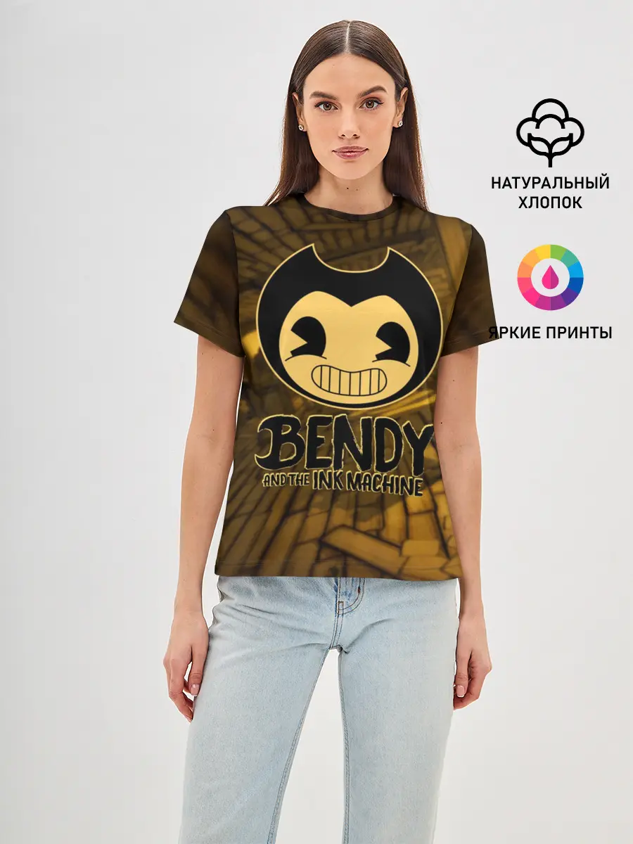 Женская базовая футболка / Bendy and the ink machine