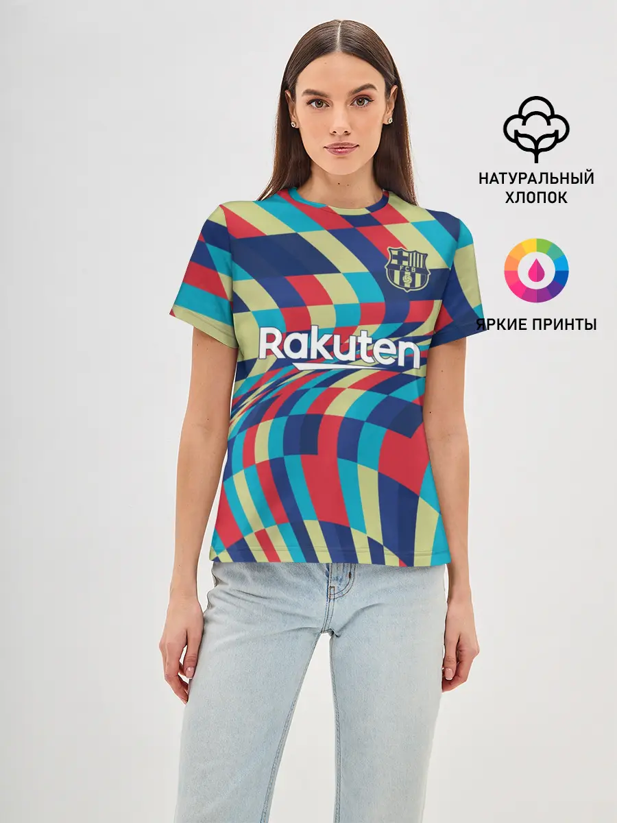 Женская базовая футболка / FC Barcelona | La Liga Pre-Match