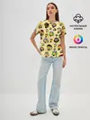 Женская базовая футболка / Thinking emoji skins