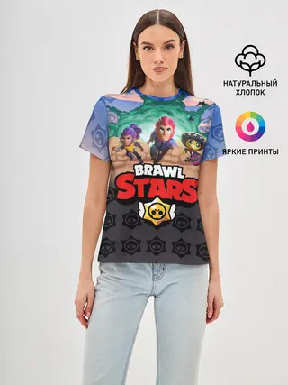 Женская базовая футболка / Brawl Stars