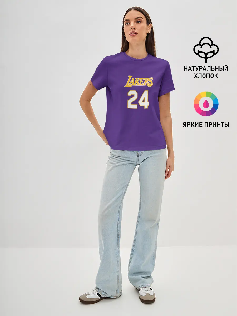 Женская базовая футболка / Los Angeles Lakers / Kobe Brya