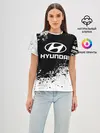 Женская базовая футболка / Hyundai abstract sport