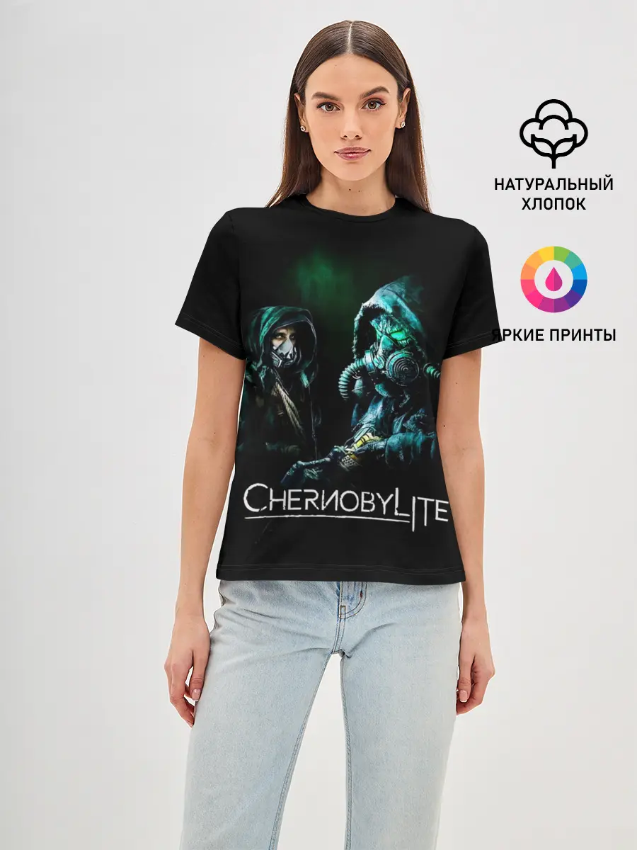 Женская базовая футболка / Chernobylite / Чернобылит