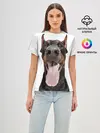 Женская базовая футболка / Доберман / Doberman