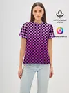 Женская базовая футболка / Checkerboard Color