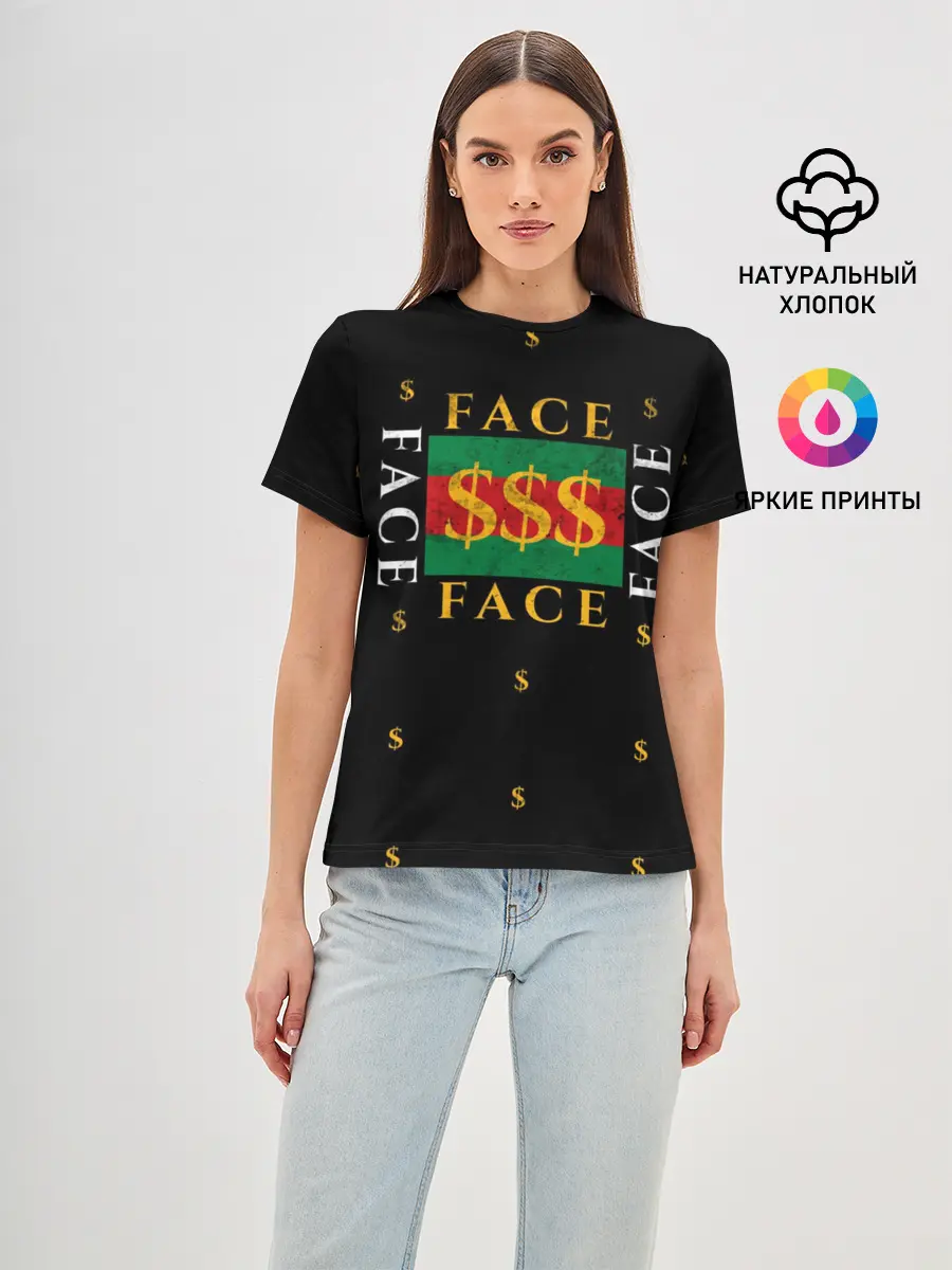 Женская базовая футболка / FACE GG Style