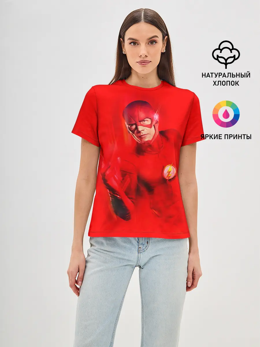 Женская базовая футболка / The Flash