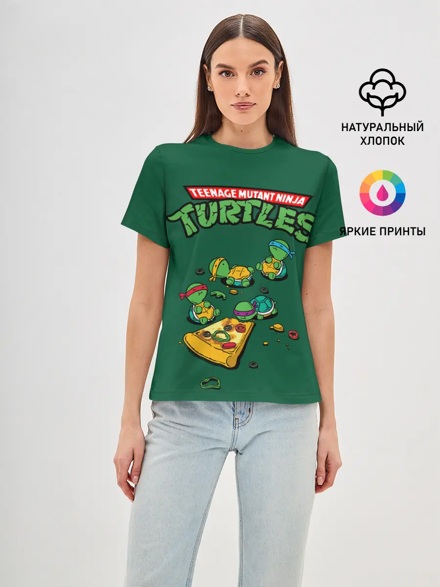 Женская базовая футболка / PIZZA LOVER