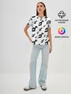 Женская базовая футболка / JOJO PATTERN BW