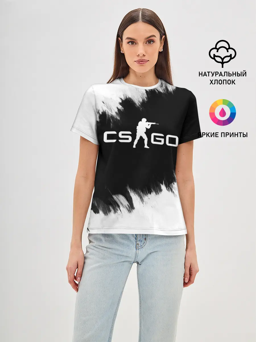 Женская базовая футболка / CS:GO BW