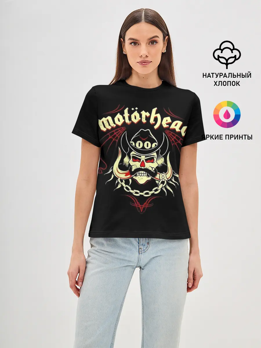 Женская базовая футболка / Angry Lemmy