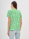 Женская базовая футболка / dinosaurs green