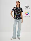 Женская базовая футболка / NBA Pattern | НБА Паттерн