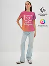 Женская базовая футболка / Add me to Instagram