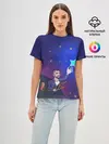 Женская базовая футболка / JONY /Звезда/