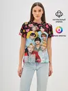 Женская базовая футболка / I Love BTS