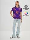 Женская базовая футболка / БАБОЧКИ ПАТТЕРН | BUTTERFLY PATTERN