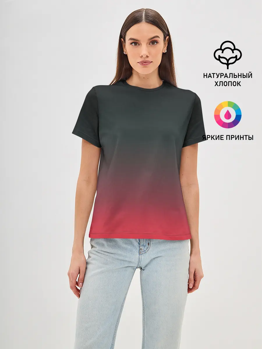 Женская базовая футболка / Red Carbon