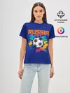 Женская базовая футболка / Футбол Россия
