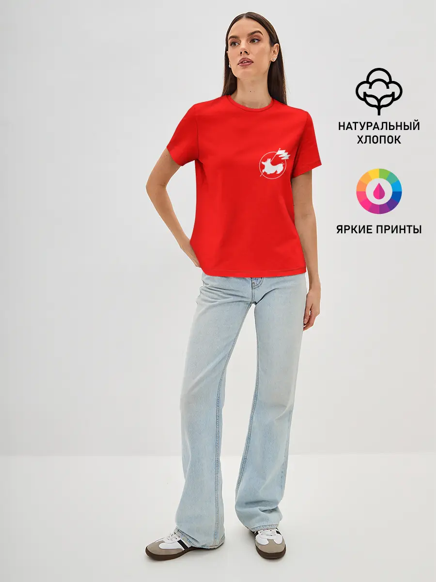 Женская базовая футболка / Корги