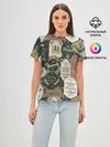 Женская базовая футболка / Этикетки мира Виски