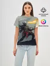 Женская базовая футболка / Dragonborne is here