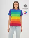 Женская базовая футболка / Радуга | Rainbow