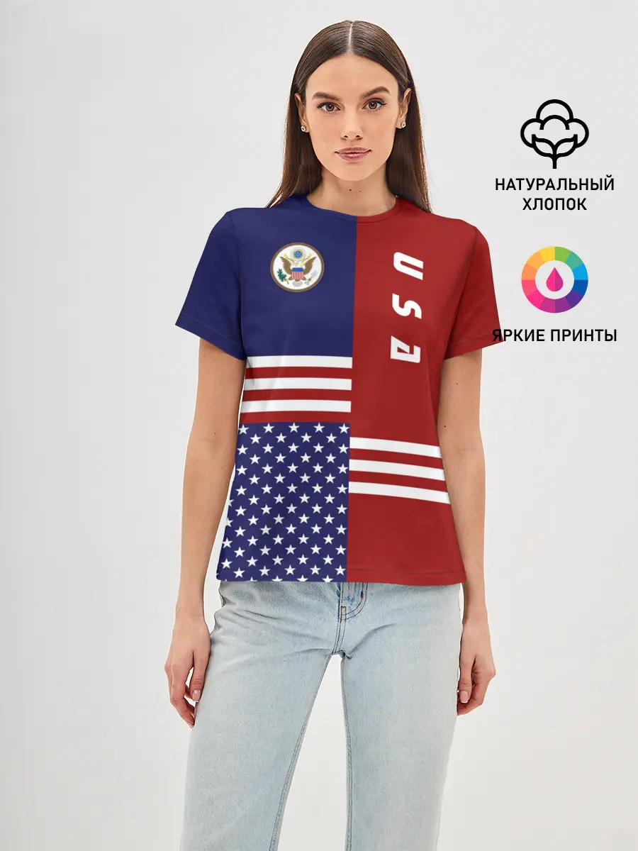 Женская базовая футболка / USA