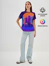 Женская базовая футболка / НЕОНОВЫЙ ГОРОД
