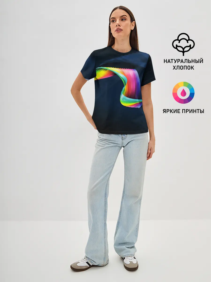 Женская базовая футболка / OPTICAL ABSTRACT