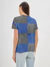 Женская базовая футболка / Denim Patchwork