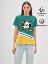 Женская базовая футболка / Анахайм Дакс, NHL