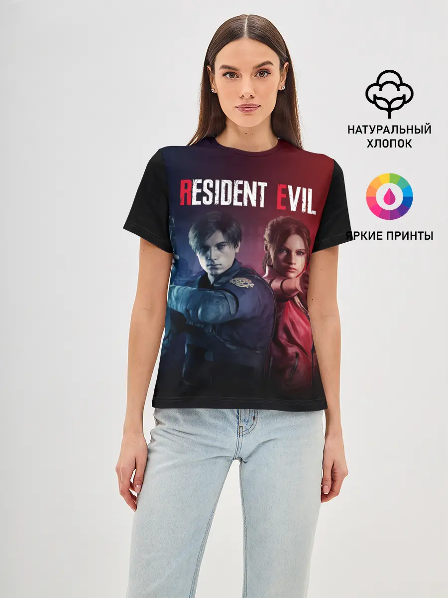 Женская базовая футболка / Resident Evil 2