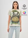 Женская базовая футболка / My Neighbor Totoro заяц с чешуей