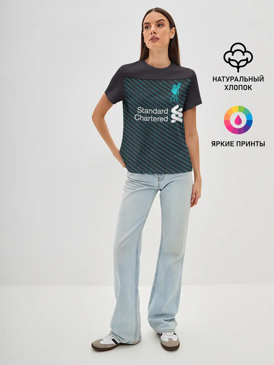 Женская базовая футболка / Liverpool 19-20 home - форма.