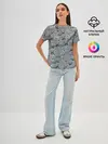 Женская базовая футболка / Каменные лица 3D МЕМ 2020