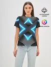 Женская базовая футболка / НЕОНОВЫЕ СТРЕЛКИ 3D